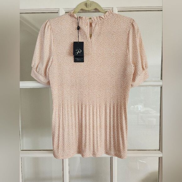 Adrianna Papell Elegant Ruffle Blouse - Picture 3 of 12